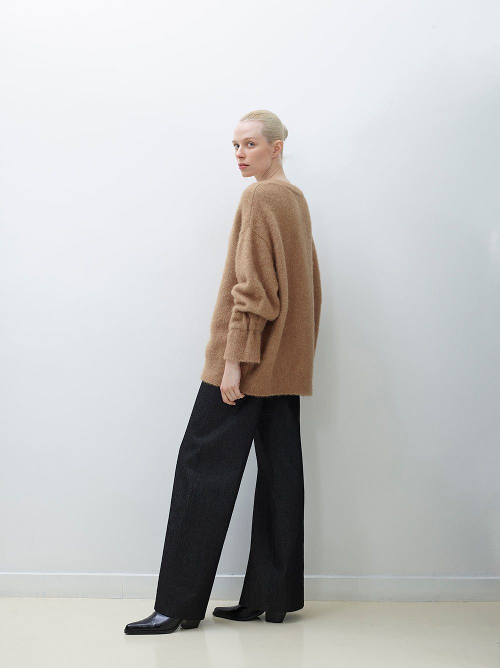 Wool Cardigan with Swarovski-Crystal Buttons