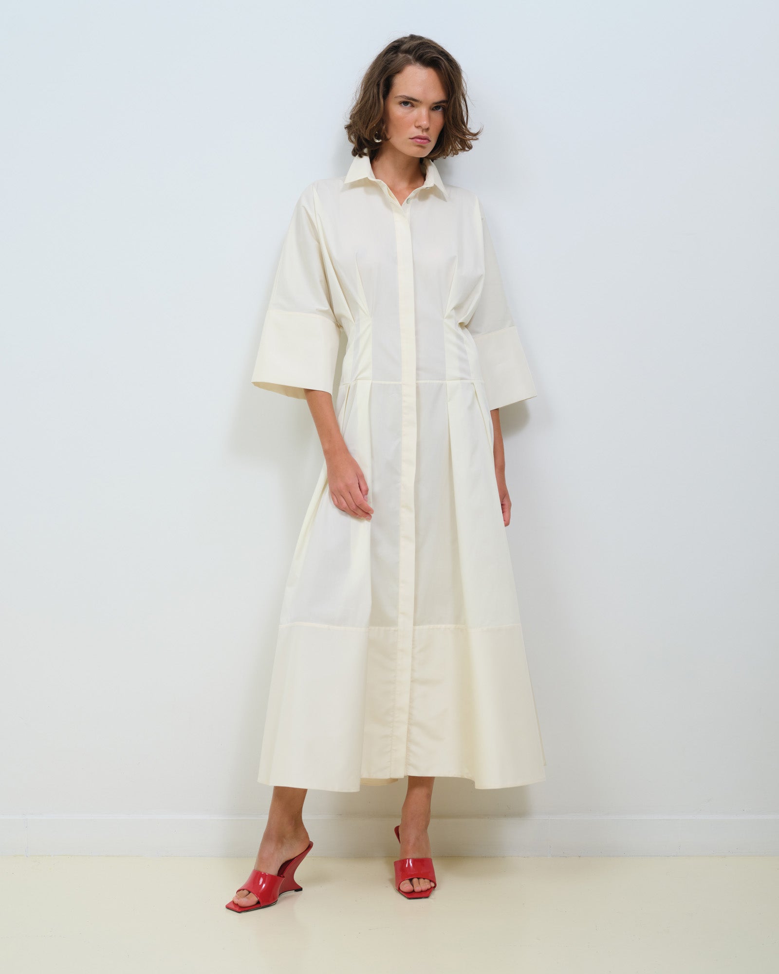POPLIN SHIRT DRESS