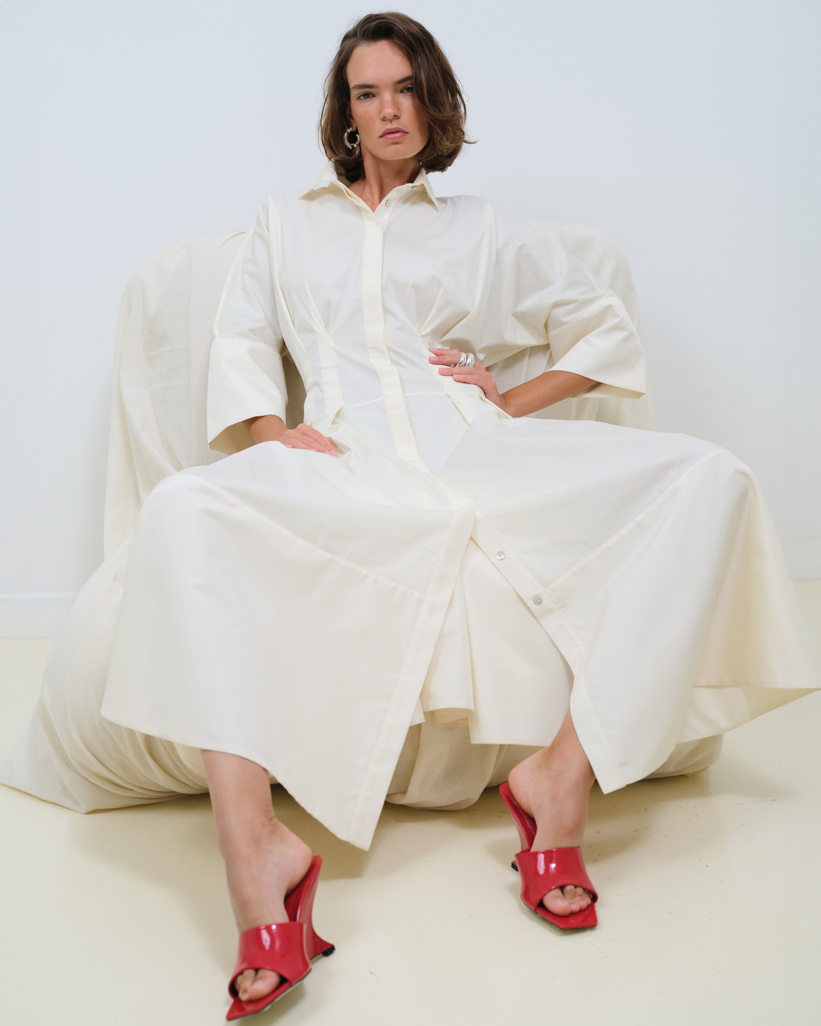 POPLIN SHIRT DRESS
