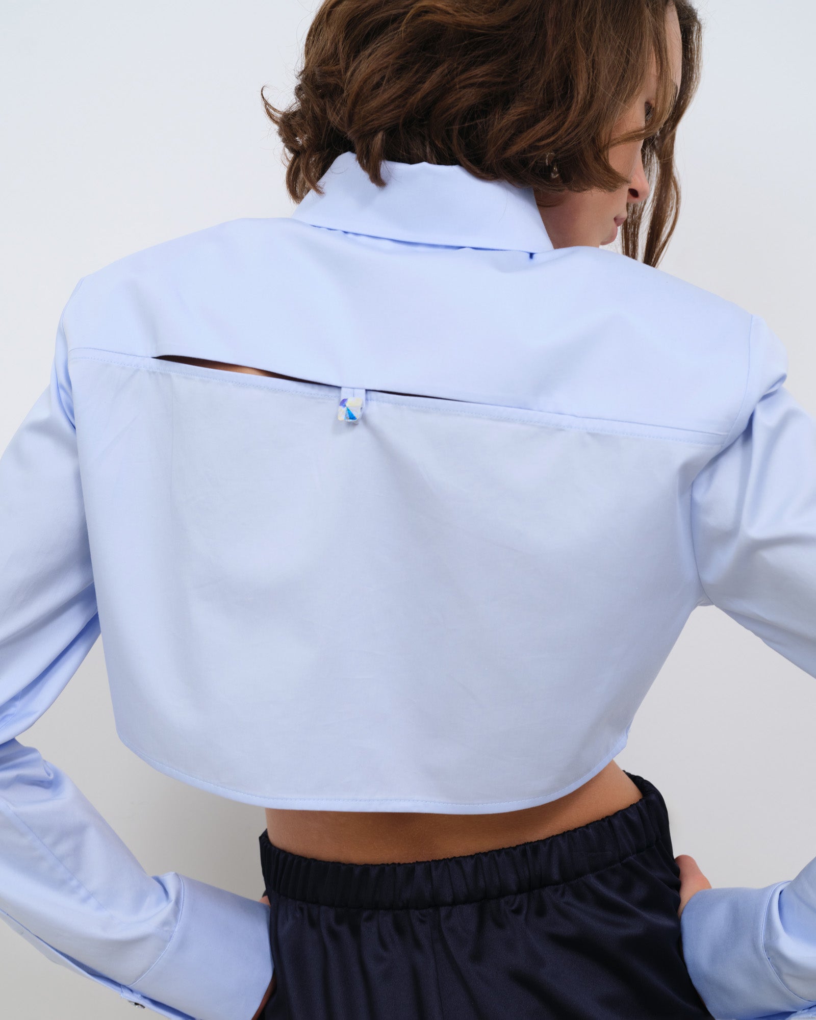 CROPPED POPLIN SHIRT