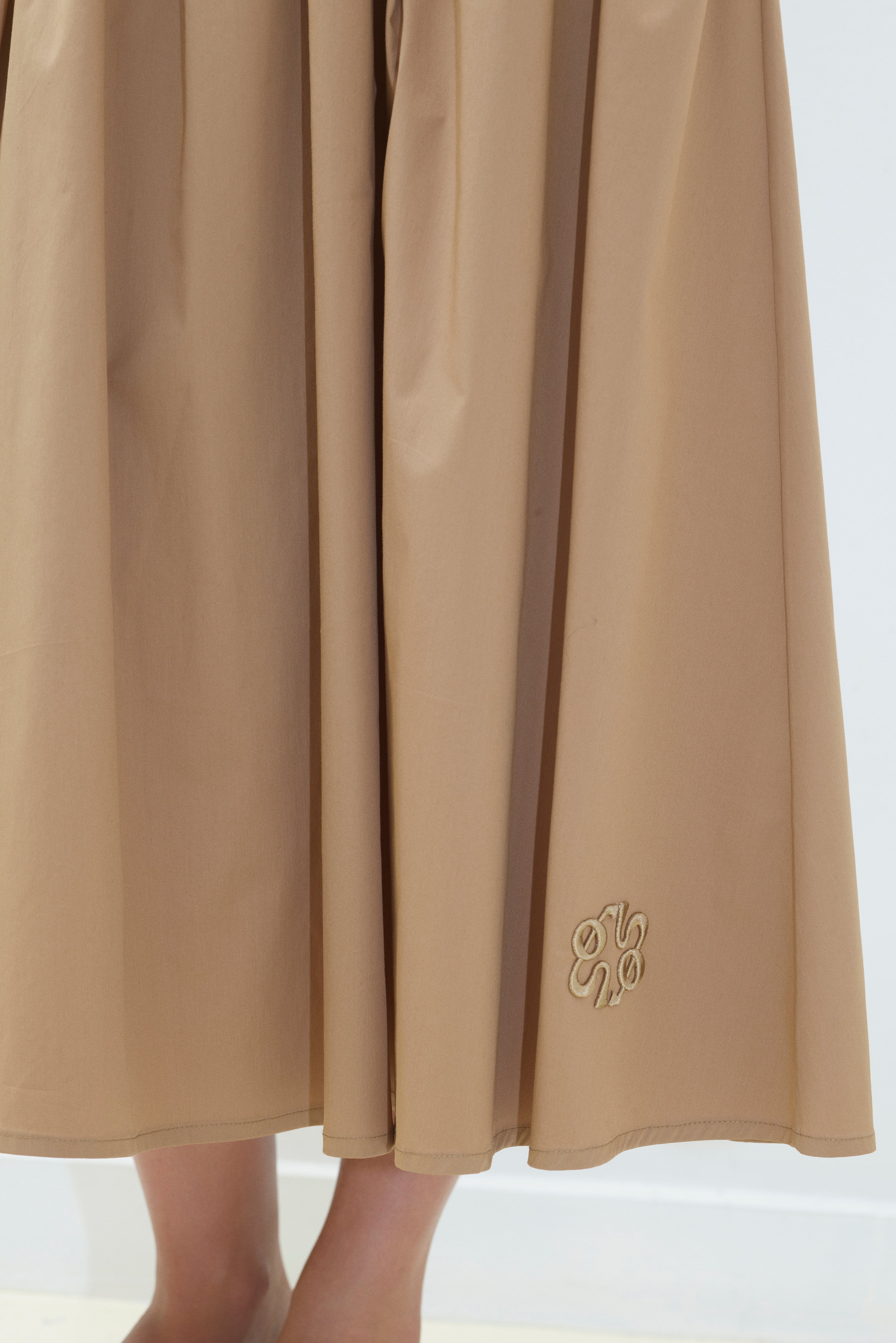 COTTON MIDI SKIRT
