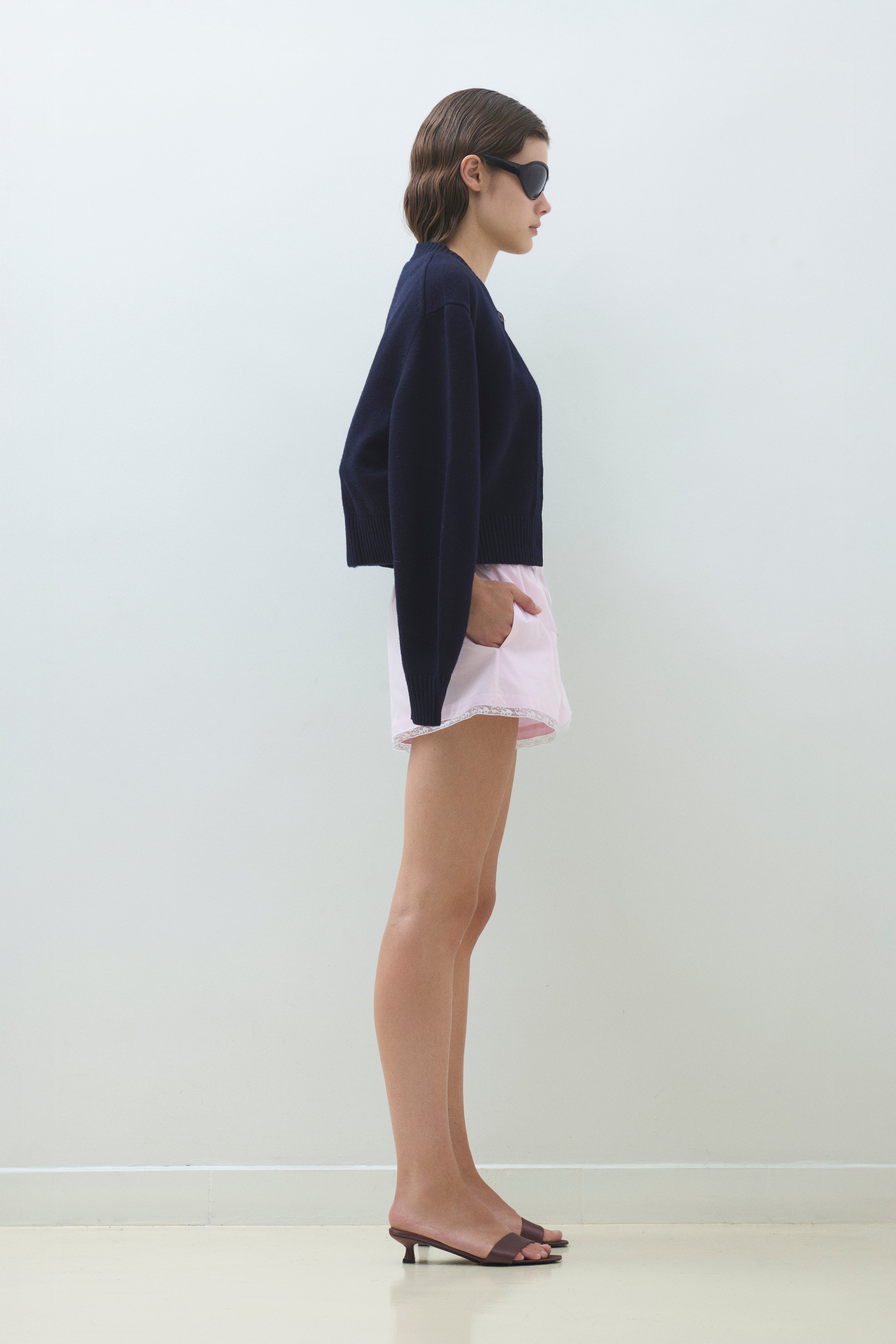 LACE HEM BOXER SHORTS