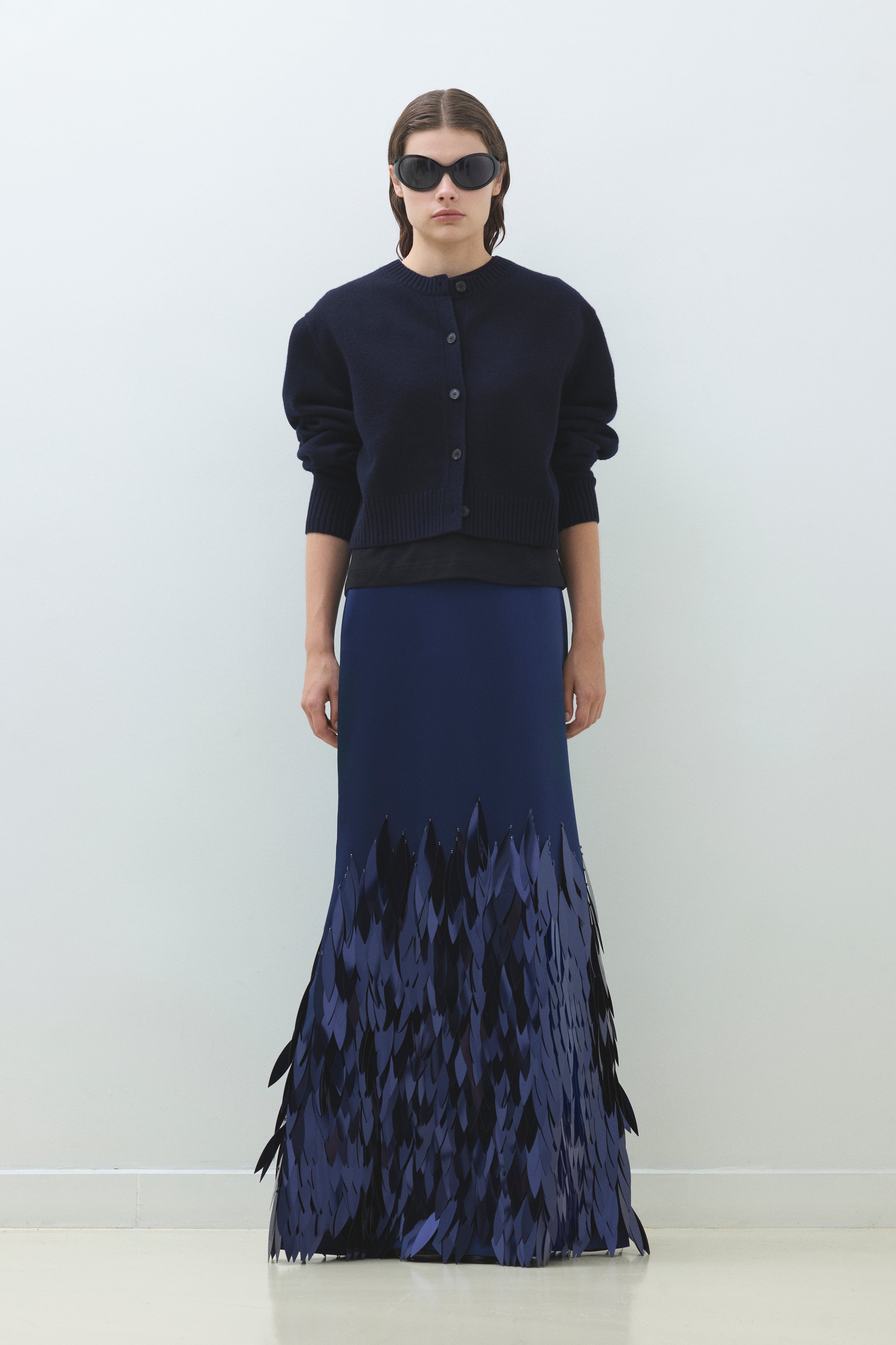 HAND EMBROIDERED WHALE SKIRT