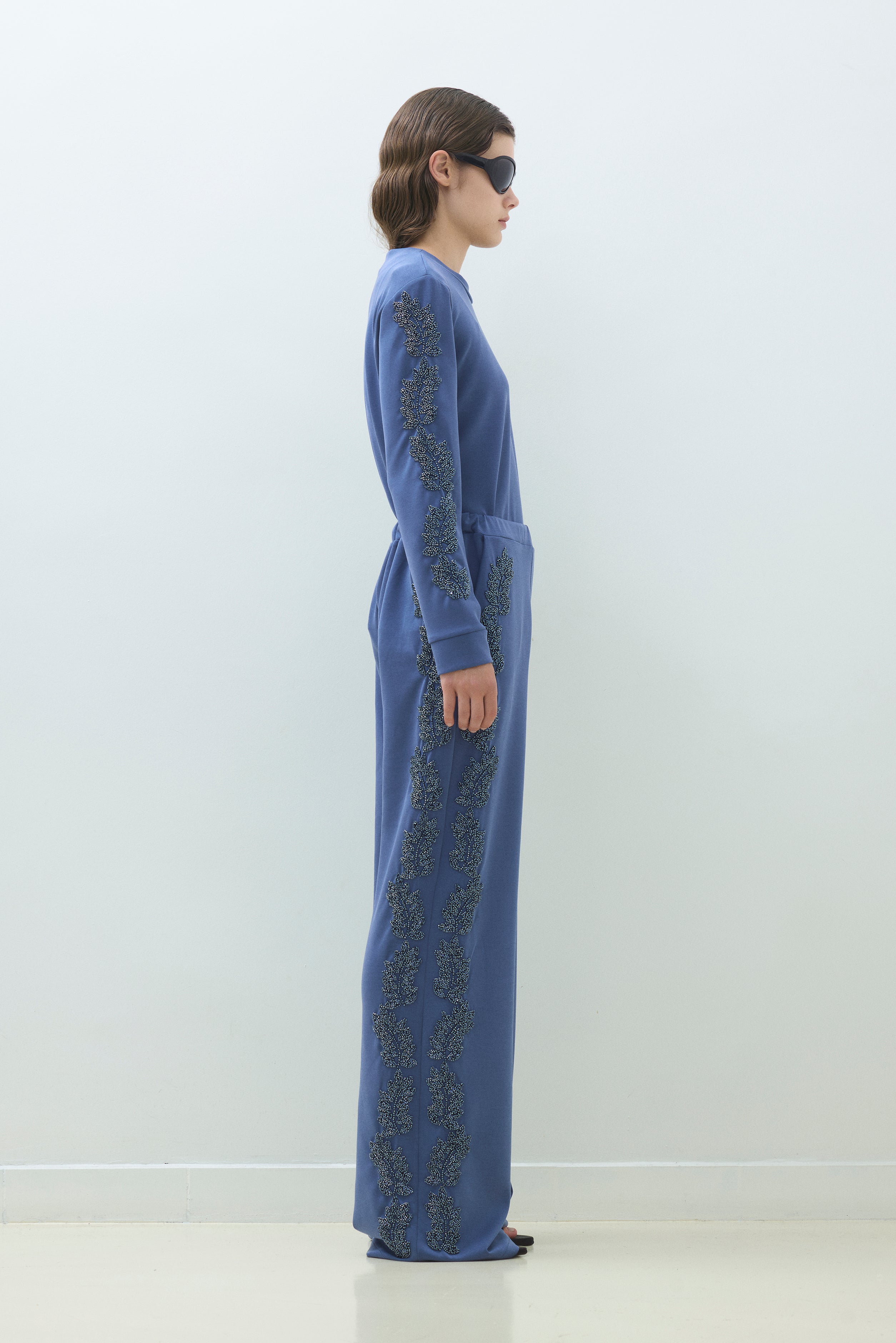 EMBORIDERED MODAL JERSEY PJ PANTS