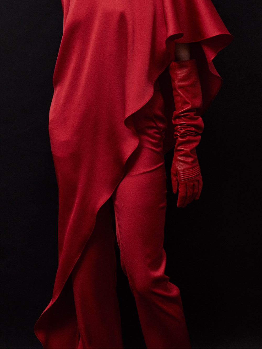 SATIN TROUSERS