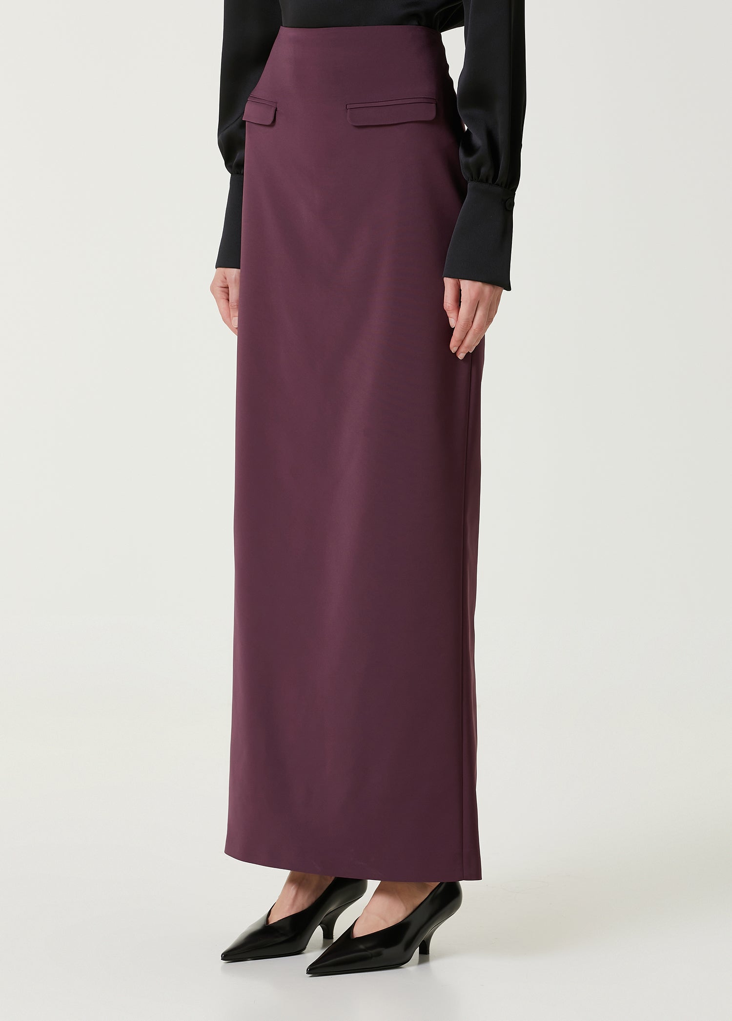Maxi Tube Skirt With Pocket Details