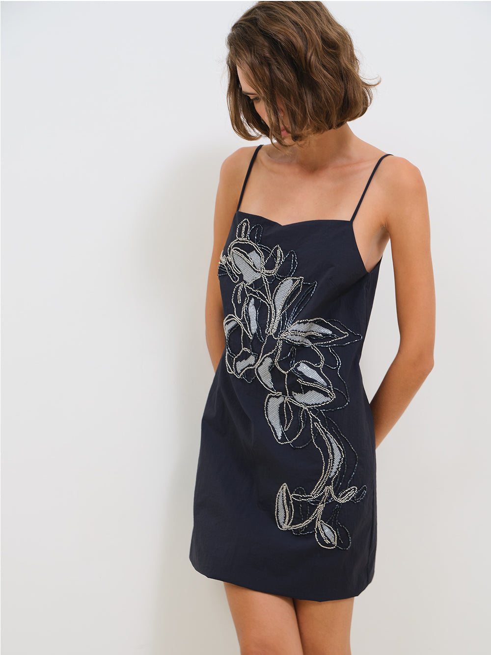 MINI DRESS WITH EMBROIDERY