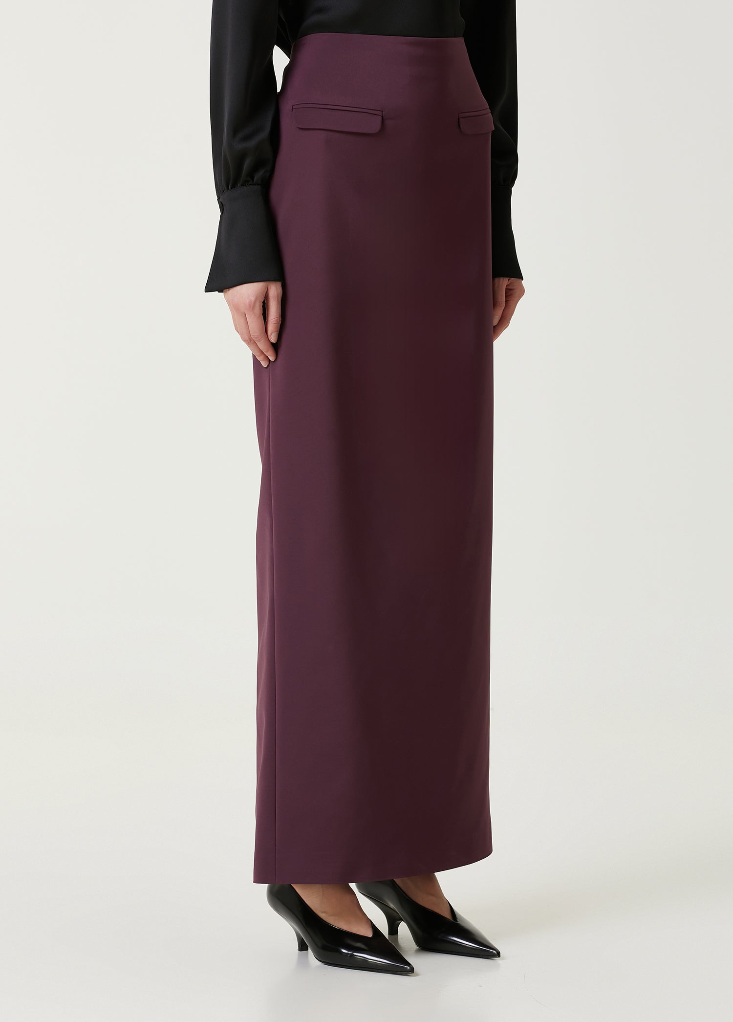 Maxi Tube Skirt With Pocket Details