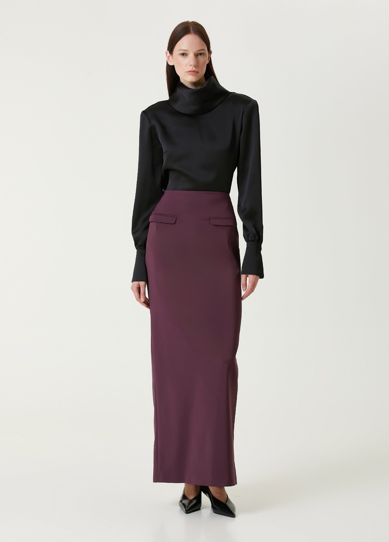 Maxi Tube Skirt With Pocket Details
