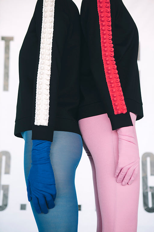 Crew Neck Black Sweatshirt