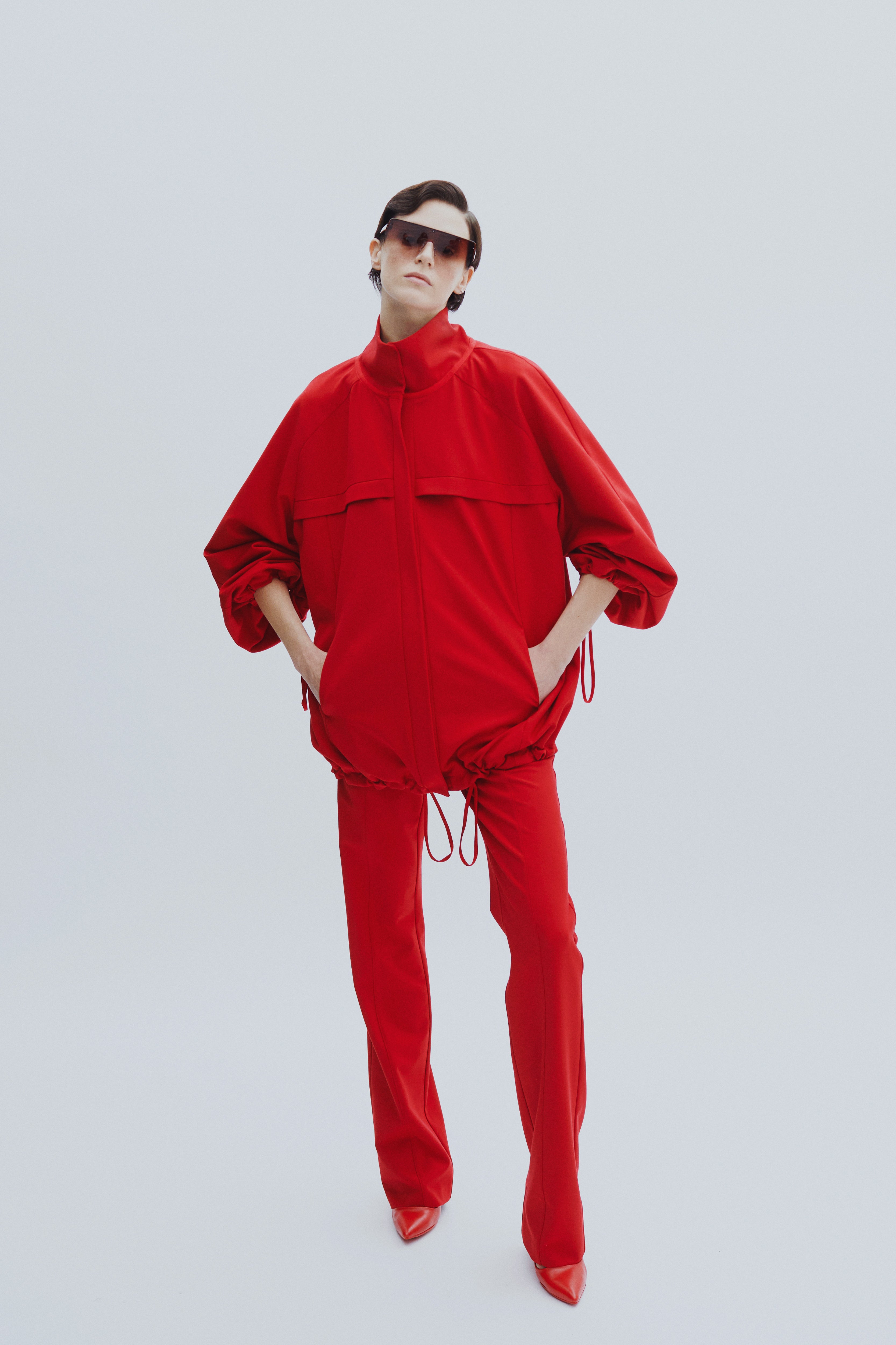 Red Windbreaker