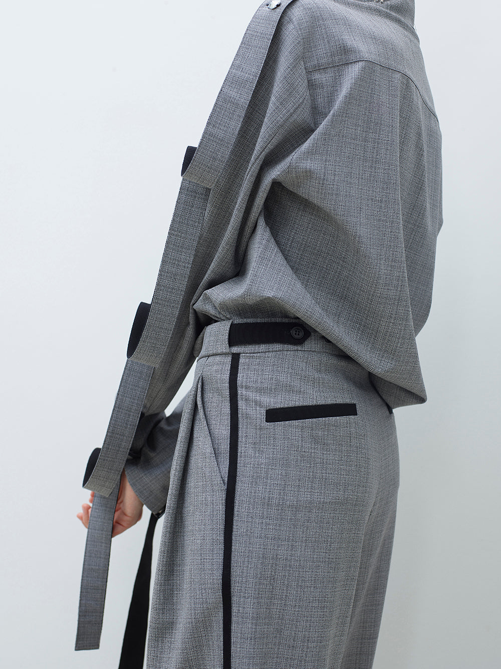 Crystal-Button Blouse