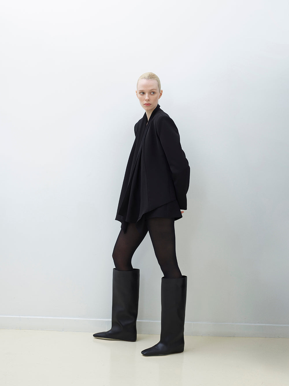 Jacket with silk scarf