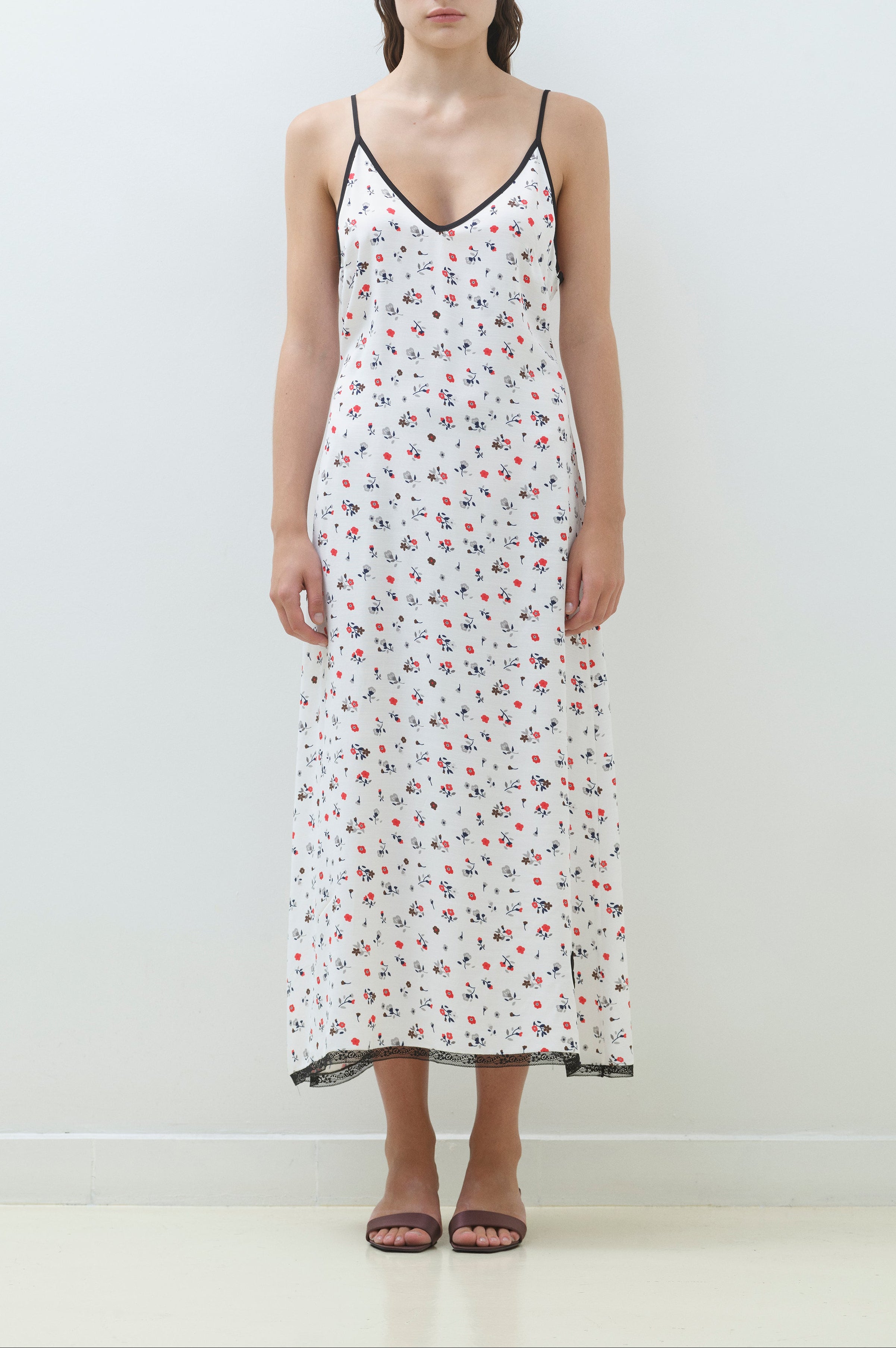 LACE HEM SLIP DRESS