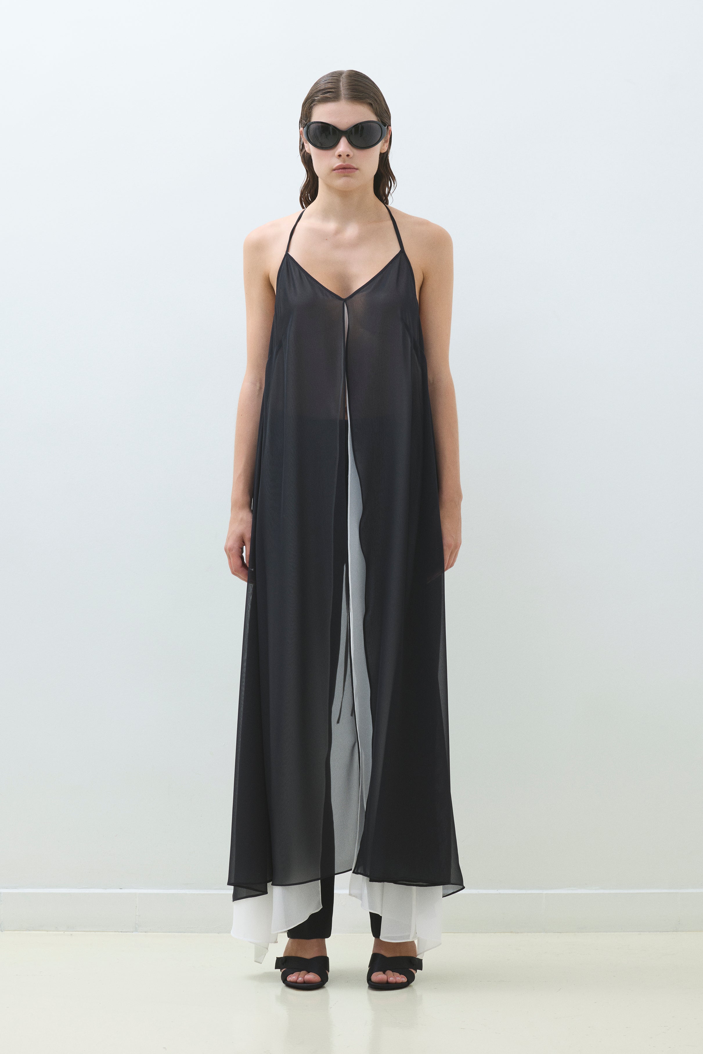 TWO LAYERED CHIFFON TUNIC