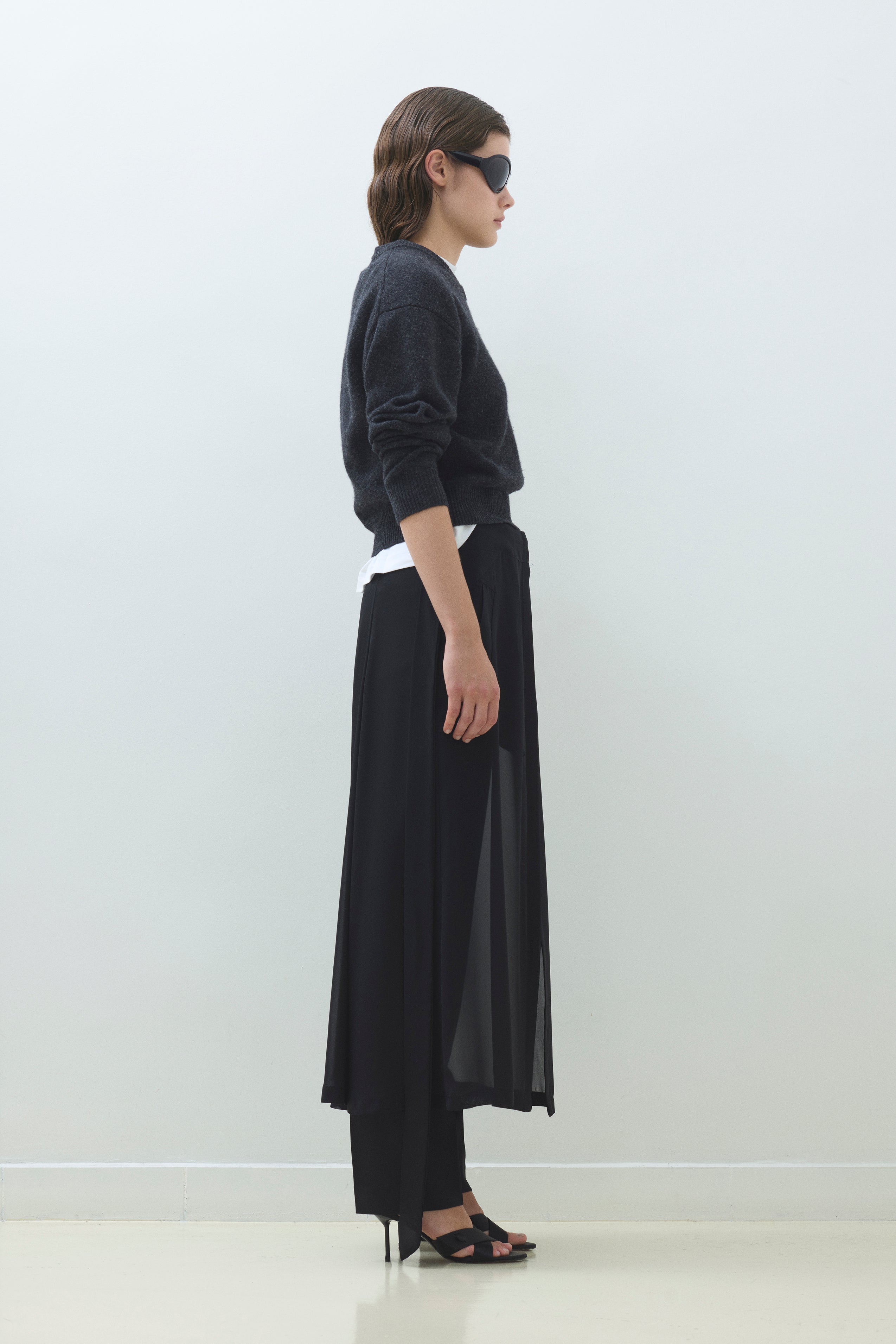 CHIFFON PANTS CAPE