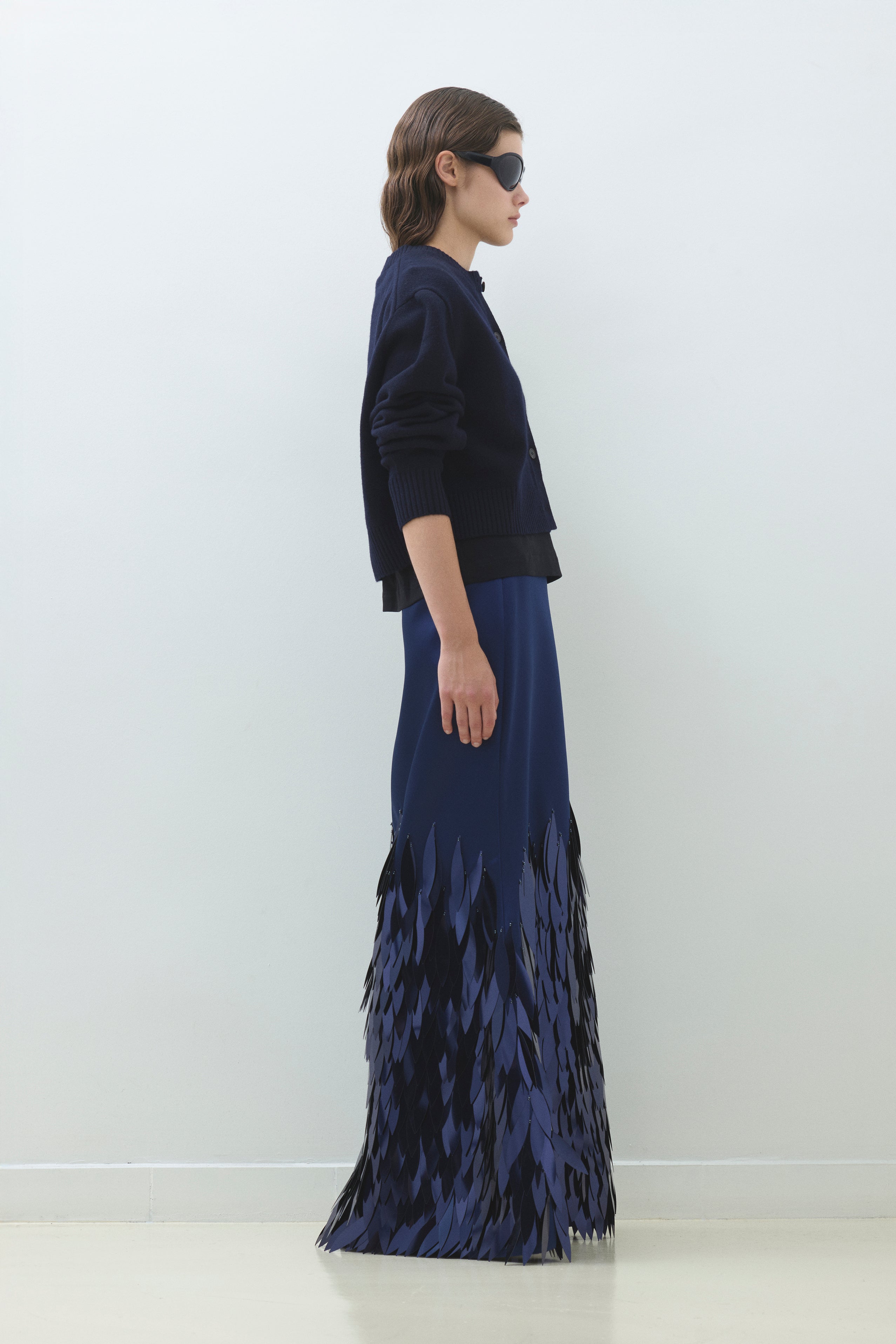 HAND EMBROIDERED WHALE SKIRT
